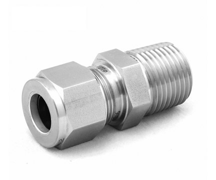 1/2&quot; Tube x 1/4&quot; MNPT Connector Stainless | 8CM4-316